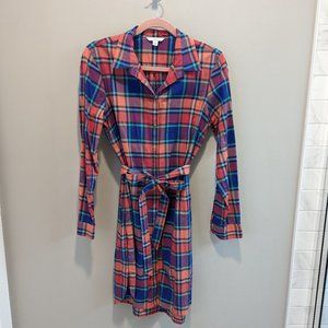 LL Bean Plaid Shirt-Dress
